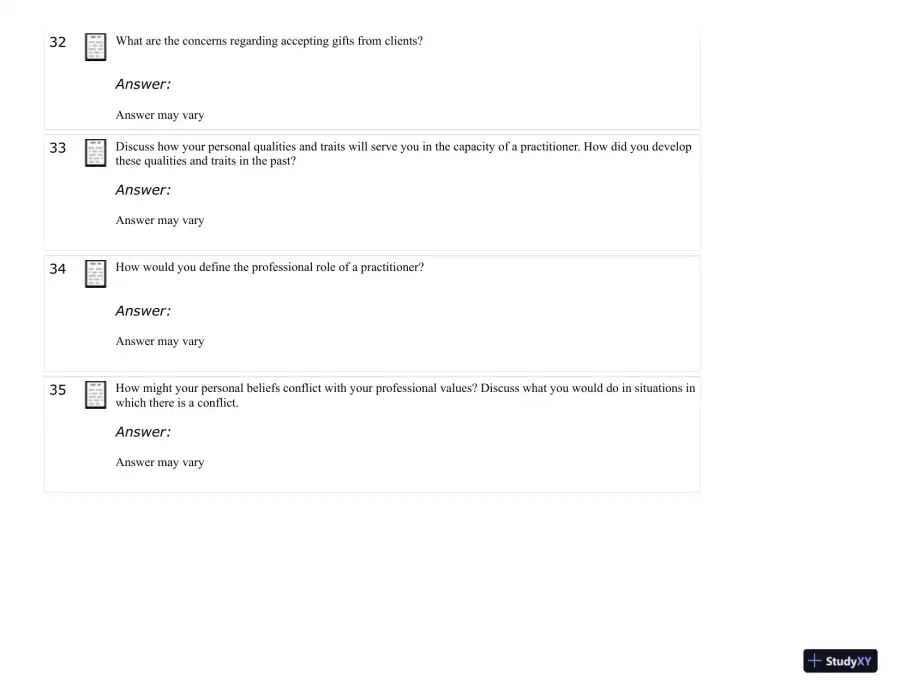 Test Bank For Developing Helping Skills: A Step-by-Step Approach to Competency, 3rd Edition, page 25