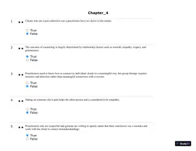 Test Bank For Developing Helping Skills: A Step-by-Step Approach to Competency, 3rd Edition - Page 26 preview image