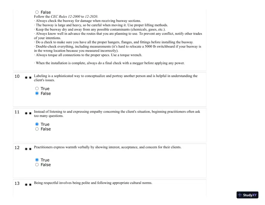 Test Bank For Developing Helping Skills: A Step-by-Step Approach to Competency, 3rd Edition, page 28