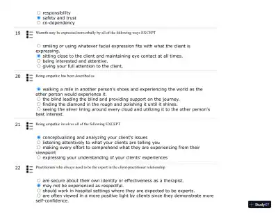 Test Bank For Developing Helping Skills: A Step-by-Step Approach to Competency, 3rd Edition - Page 30 preview image