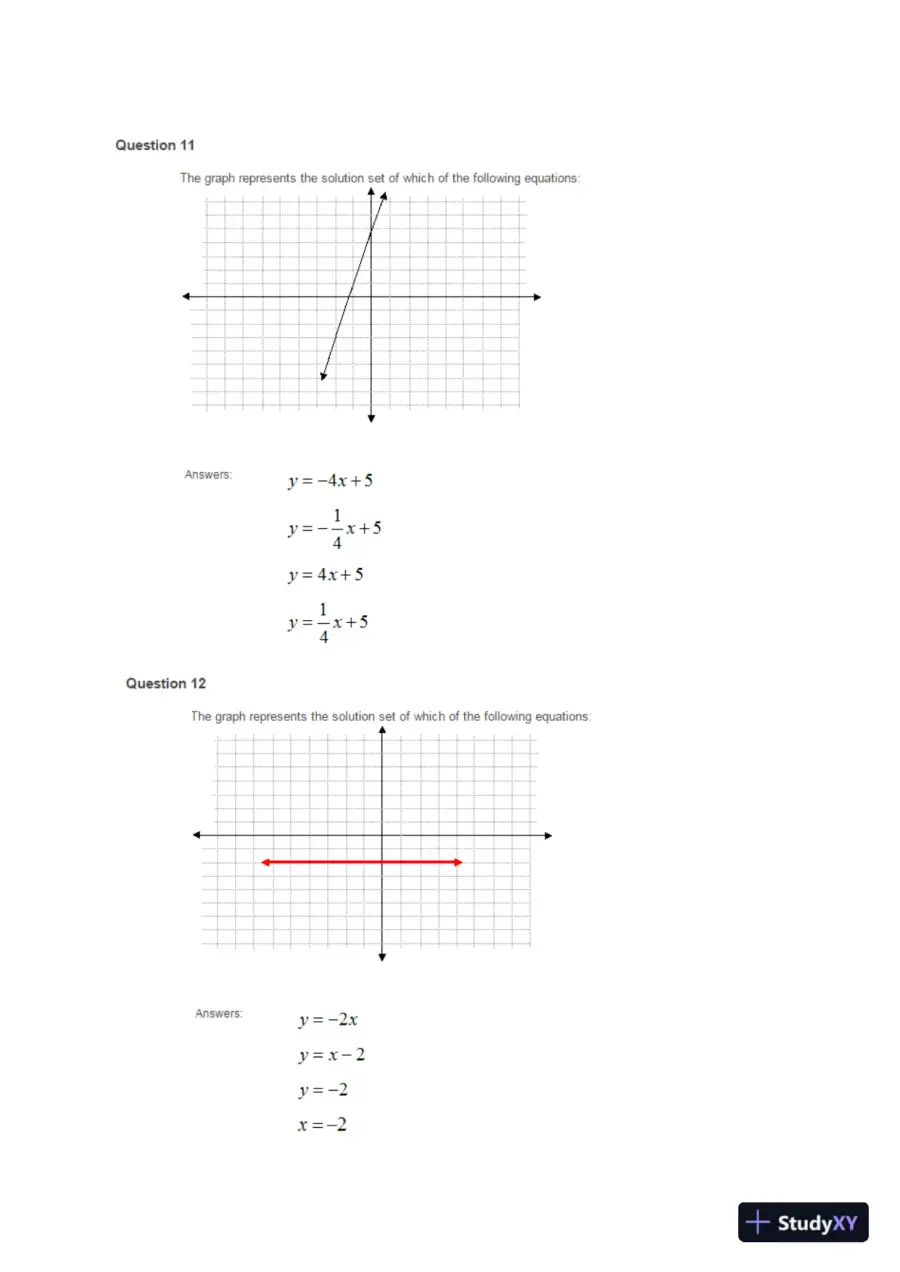 Liberty University INFT 101 Placement Test - Math Part 1 Correct Answers, page 7
