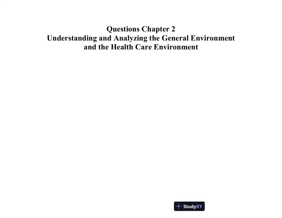 Test Bank For The Strategic Management of Health Care Organizations, 7th Edition, page 11