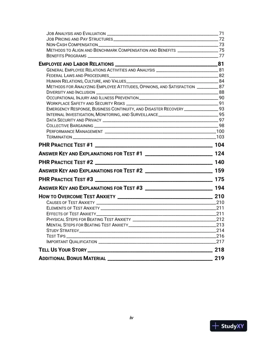 PHR Study Guide 2023-2024 - 3 Full-Length Practice Tests, HRCI PHR Certification Exam (2022), page 11