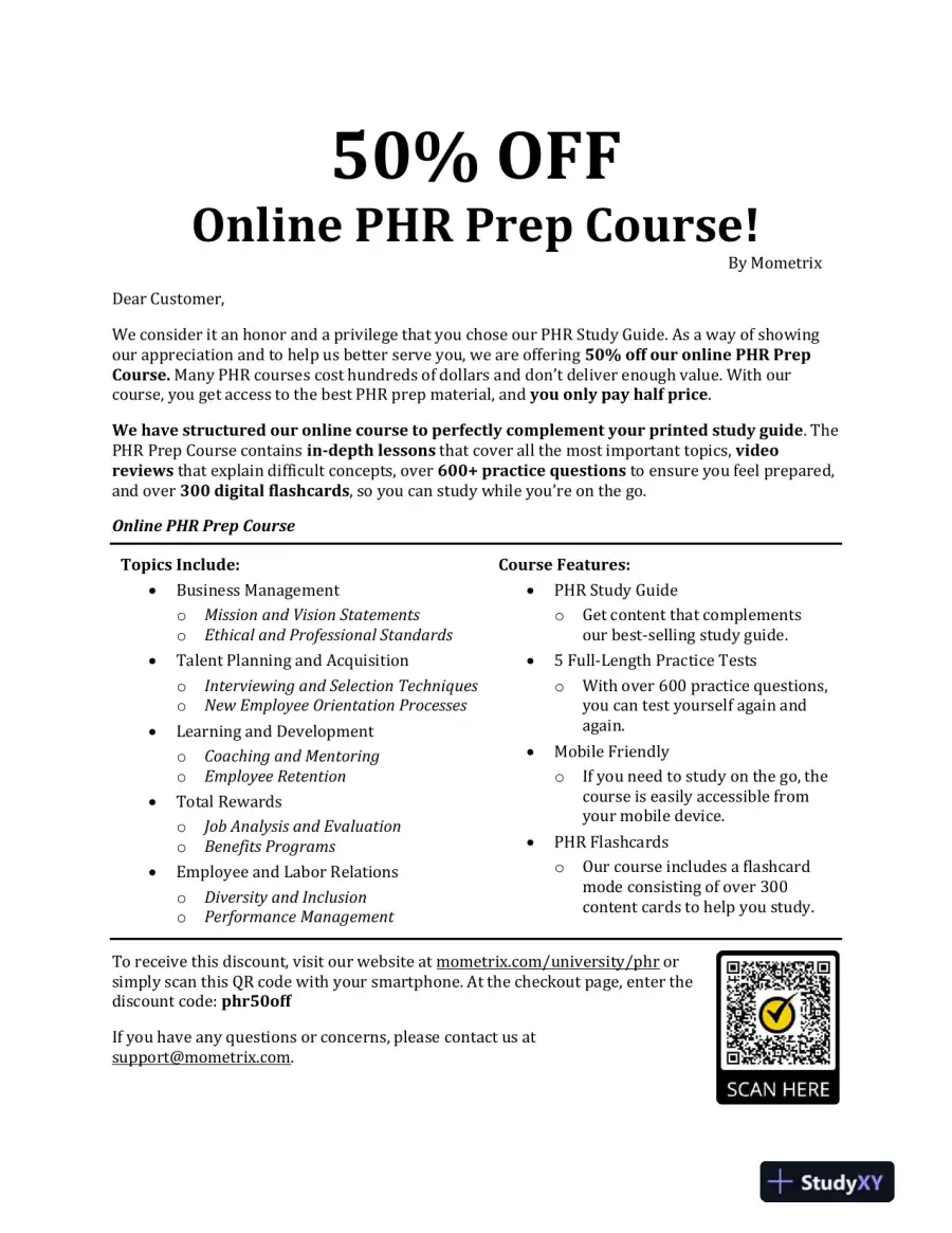 PHR Study Guide 2023-2024 - 3 Full-Length Practice Tests, HRCI PHR Certification Exam (2022), page 3