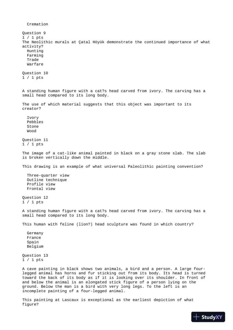 Anthropology Practice Exam With Answers (50 Solved Questions), page 3