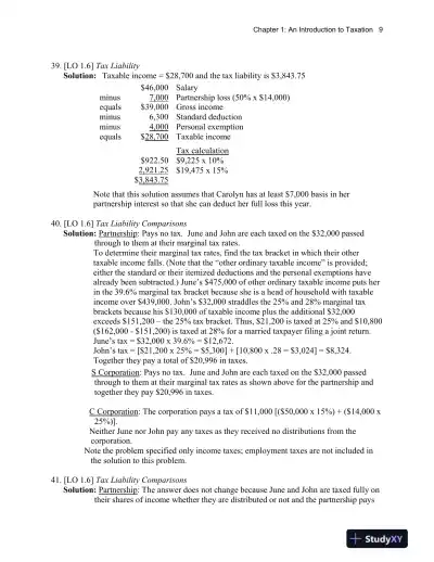 Taxation For Decision Makers, 2016 6th Edition Solution Manual - Page 10 preview image