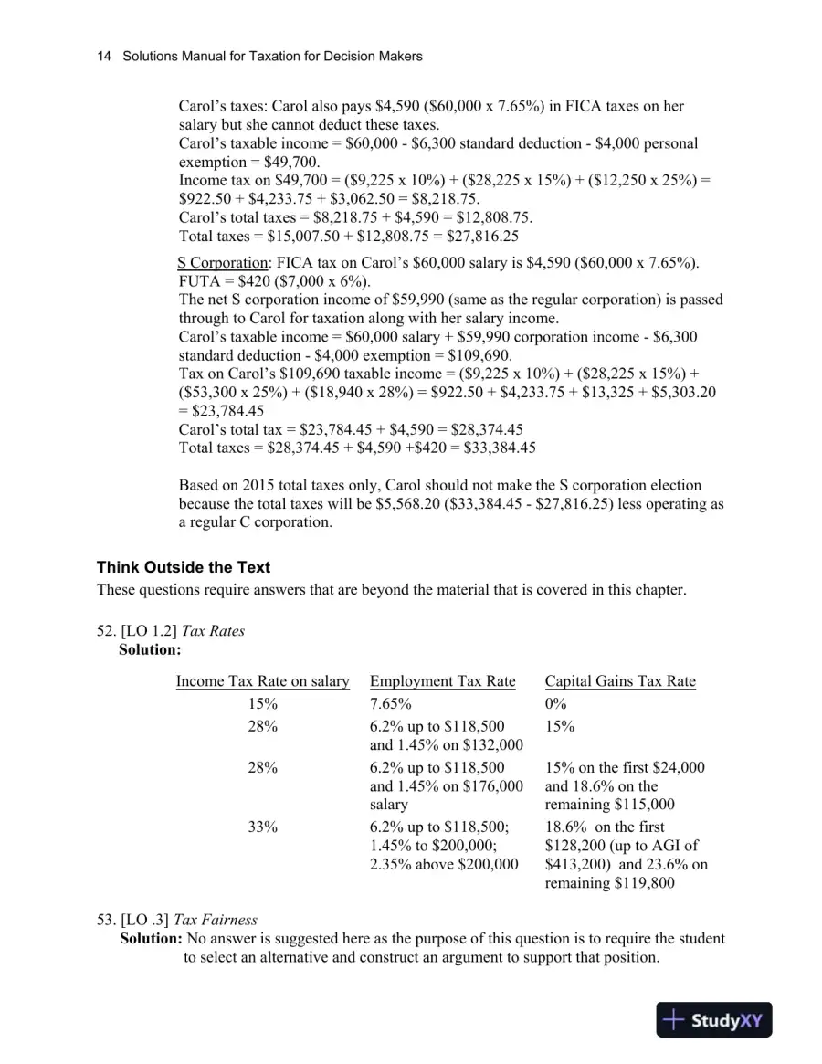 Taxation For Decision Makers, 2016 6th Edition Solution Manual, page 15