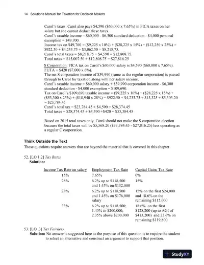 Taxation For Decision Makers, 2016 6th Edition Solution Manual - Page 15 preview image
