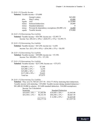 Taxation For Decision Makers, 2016 6th Edition Solution Manual - Page 6 preview image