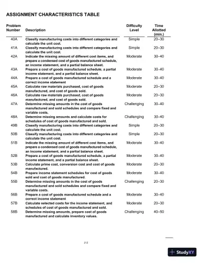 Managerial Accounting: Tools For Business Decision-Making, Third Canadian Edition Solution Manual - Page 16 preview image