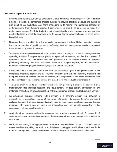 Managerial Accounting: Tools For Business Decision-Making, Third Canadian Edition Solution Manual - Page 5 preview image