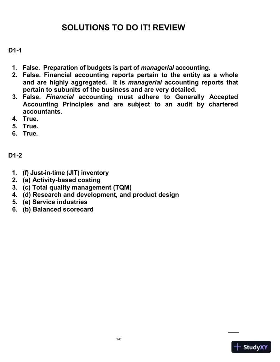 Managerial Accounting: Tools For Business Decision-Making, Third Canadian Edition Solution Manual, page 7
