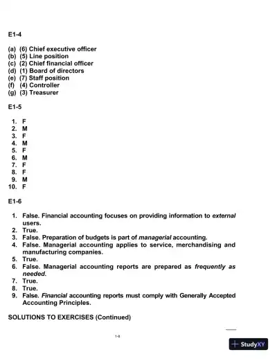 Managerial Accounting: Tools For Business Decision-Making, Third Canadian Edition Solution Manual - Page 9 preview image