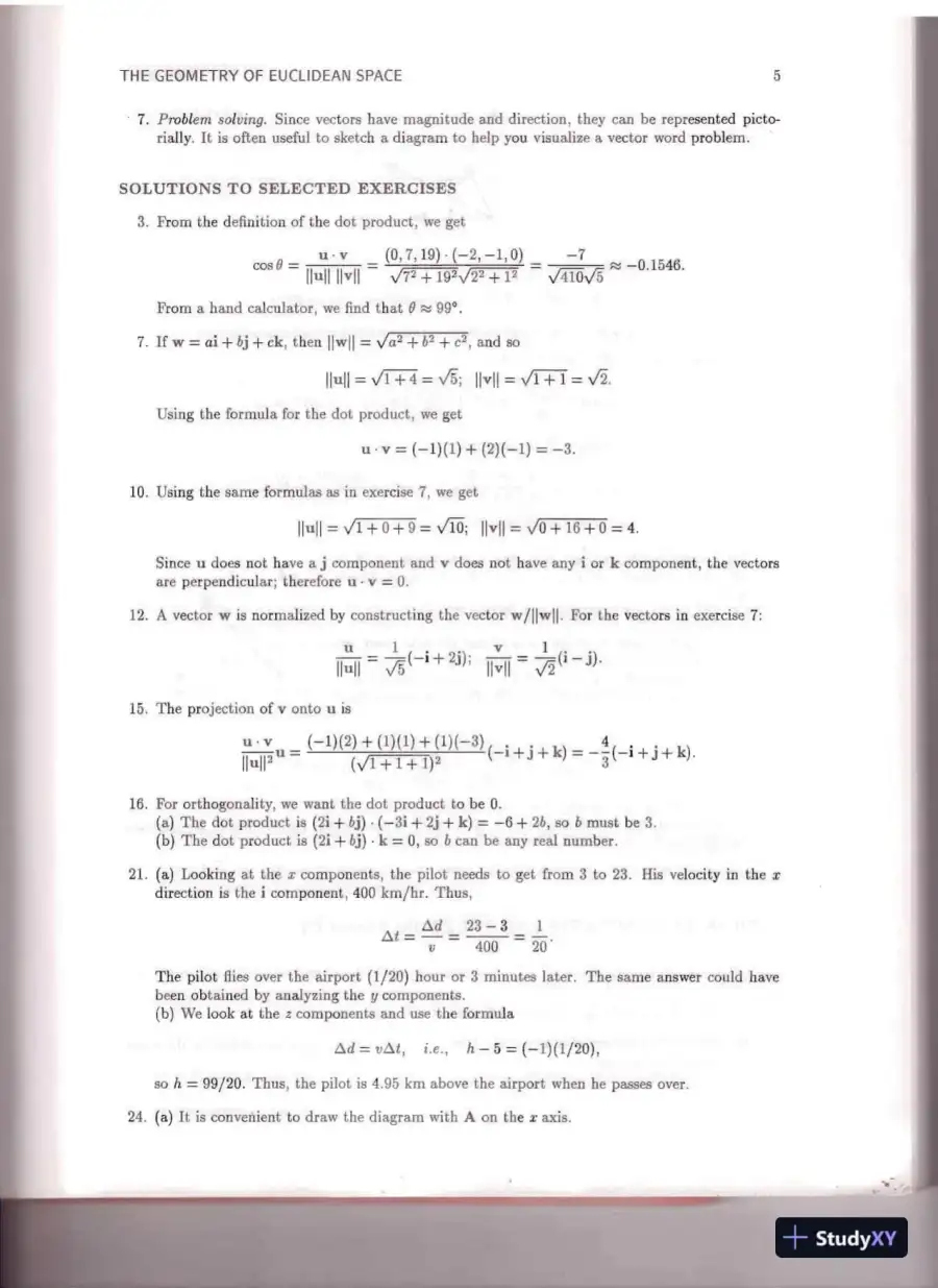 Solution Manual for Vector Calculus, 5th Edition, page 7