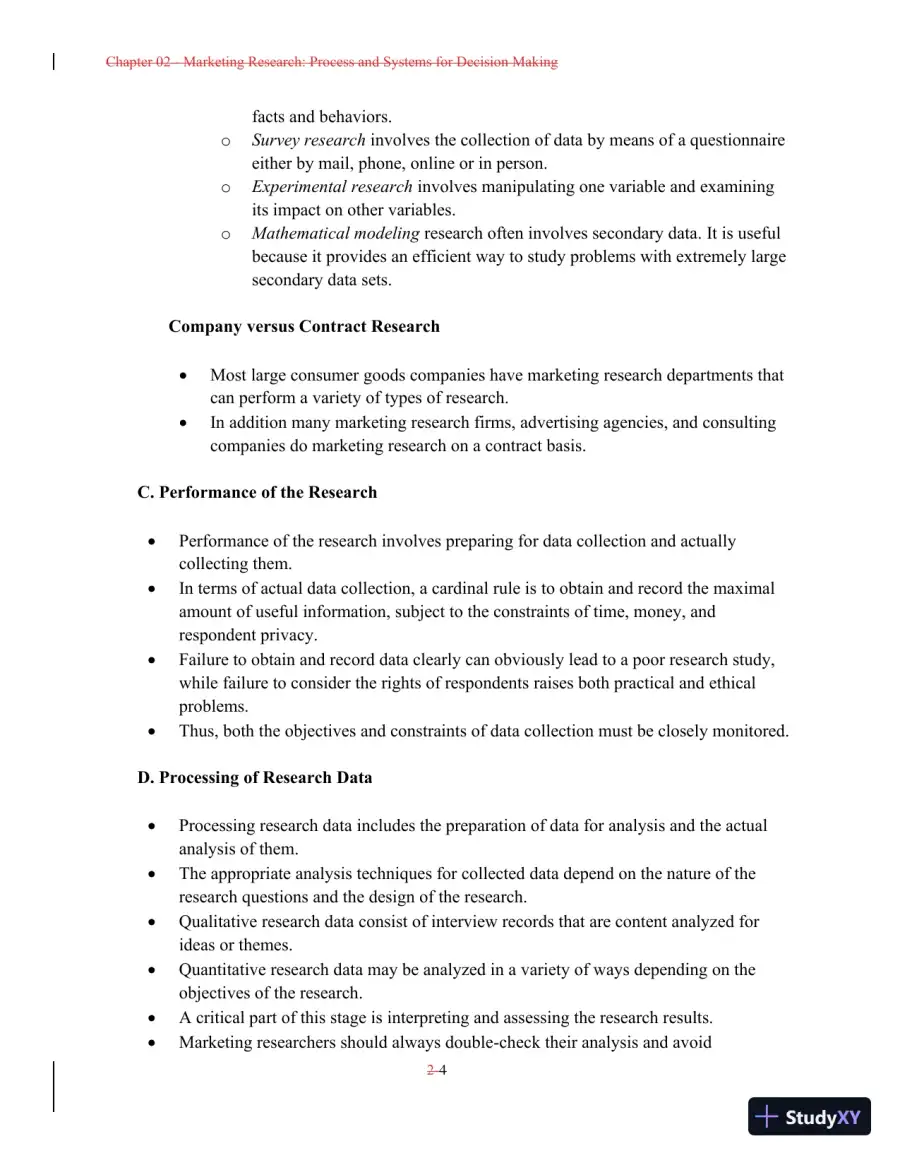 Class Notes For A Preface to Marketing Management, 14th Edition, page 19