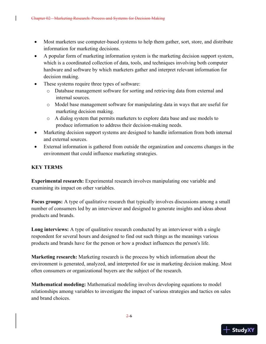 Class Notes For A Preface to Marketing Management, 14th Edition, page 21