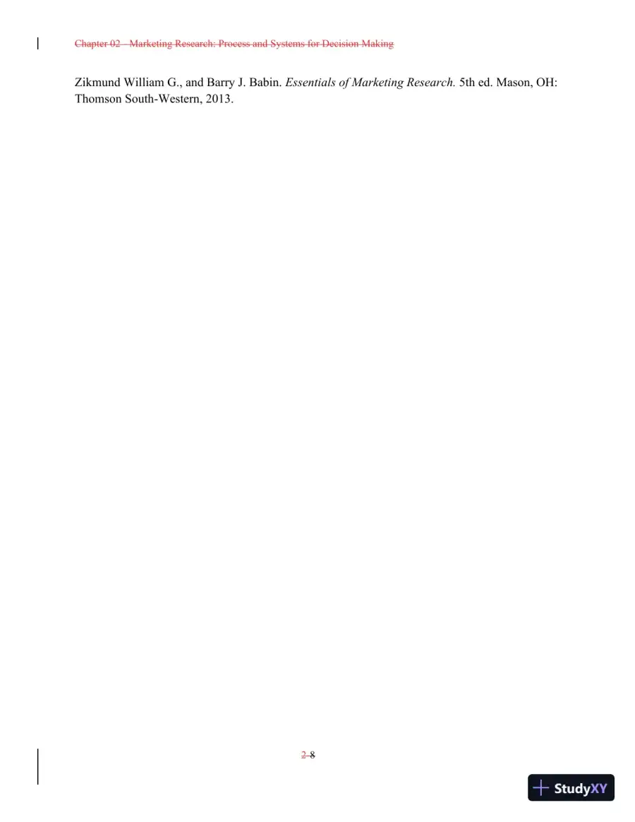 Class Notes For A Preface to Marketing Management, 14th Edition, page 23