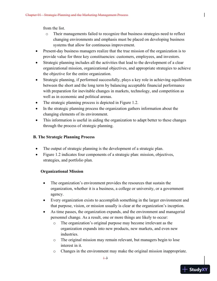 Class Notes For A Preface to Marketing Management, 14th Edition, page 4