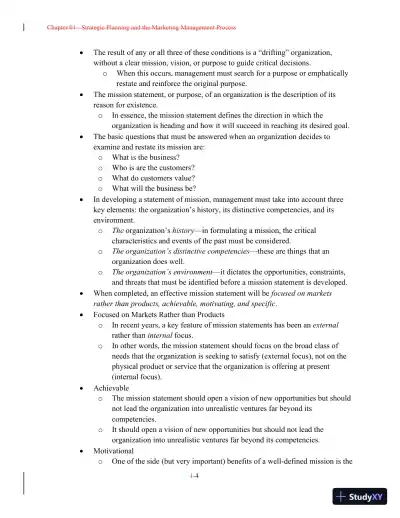 Class Notes For A Preface to Marketing Management, 14th Edition - Page 5 preview image
