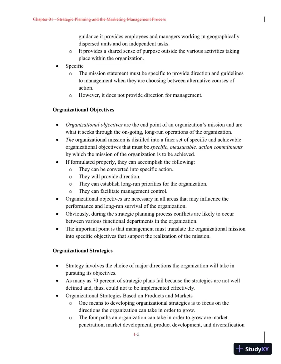 Class Notes For A Preface to Marketing Management, 14th Edition, page 6