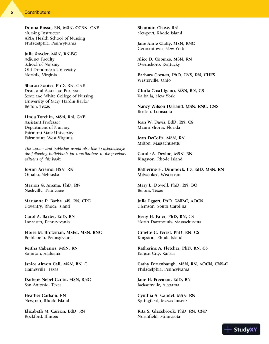Saunders Comprehensive Review for the NCLEX-RN Examination (2010), page 12