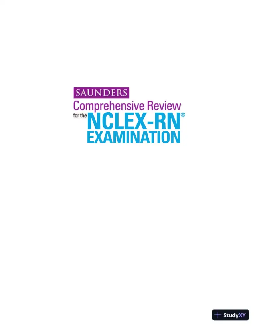 Saunders Comprehensive Review for the NCLEX-RN Examination (2010), page 3