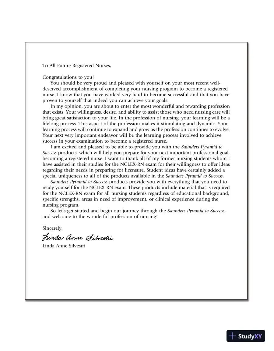 Saunders Comprehensive Review for the NCLEX-RN Examination (2010), page 8