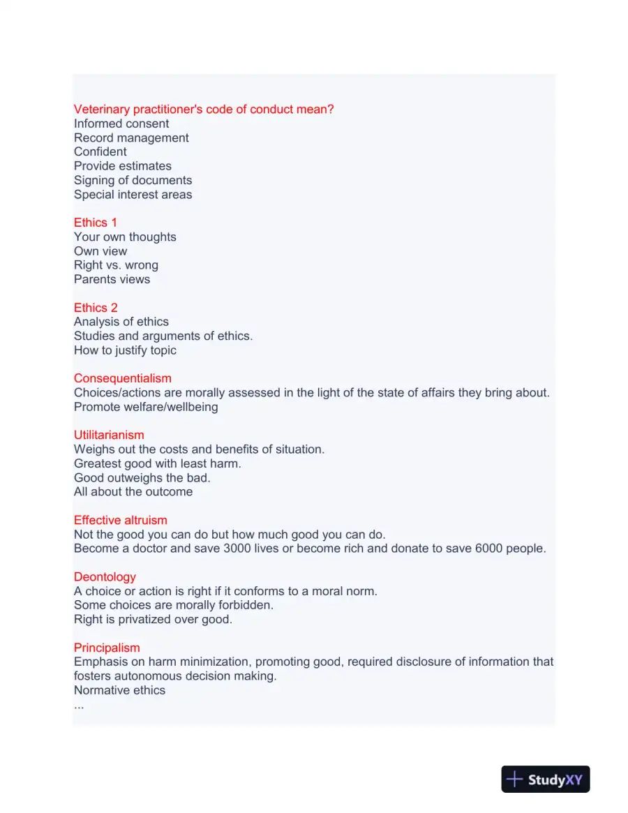 NSG6101 Medical Ethics Final Exam With Answers (56 Solved Questions), page 3