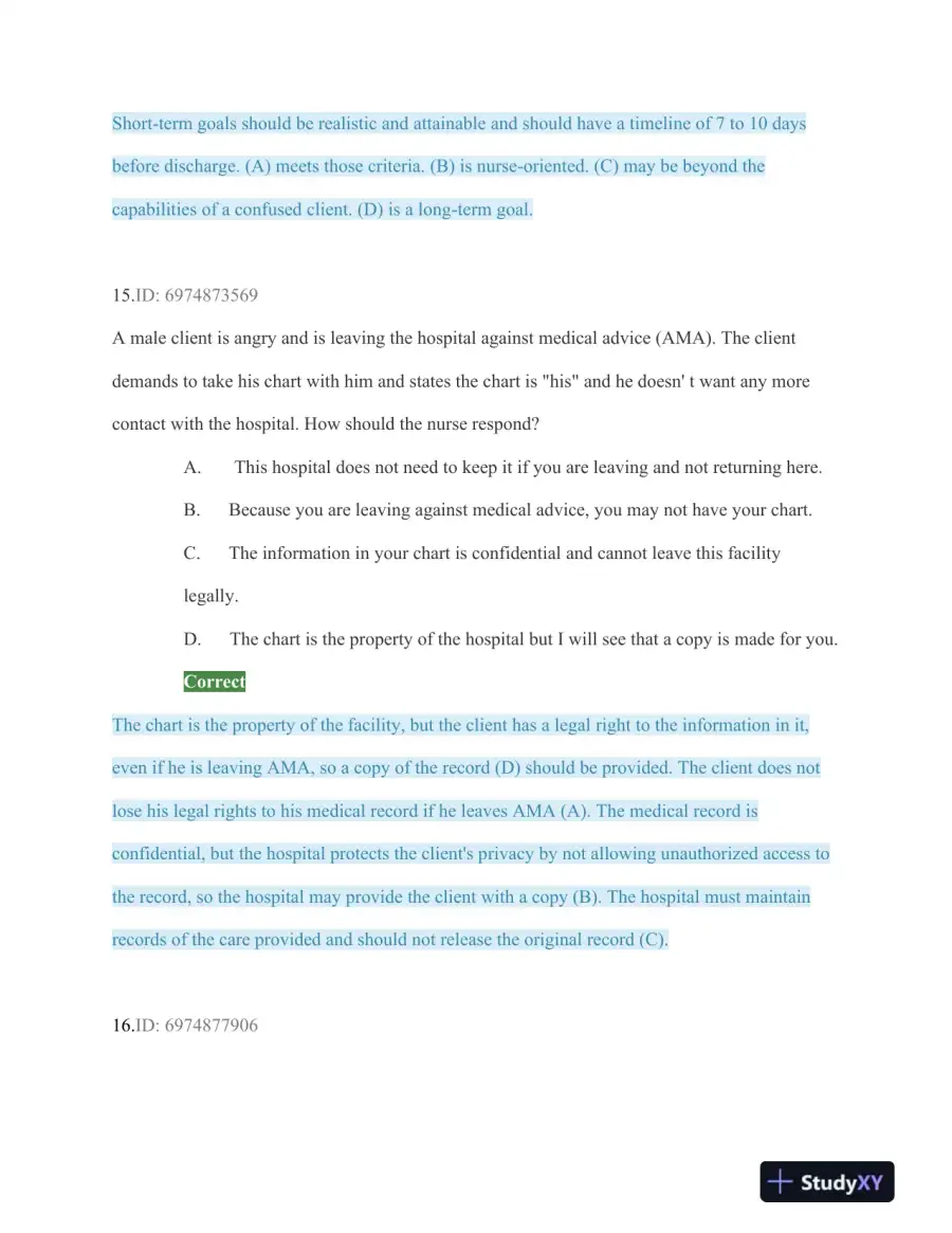HESI Critical Care Practice Exam With Answers (75 Solved Questions), page 10