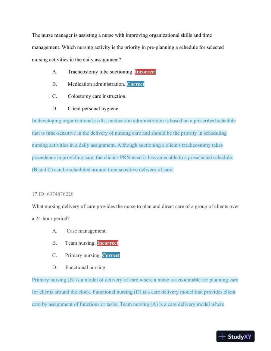 HESI Critical Care Practice Exam With Answers (75 Solved Questions), page 11