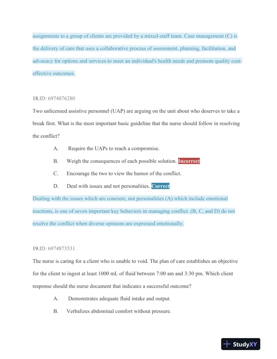 HESI Critical Care Practice Exam With Answers (75 Solved Questions), page 12