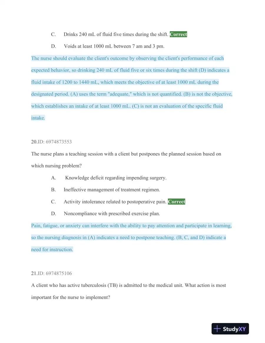 HESI Critical Care Practice Exam With Answers (75 Solved Questions), page 13