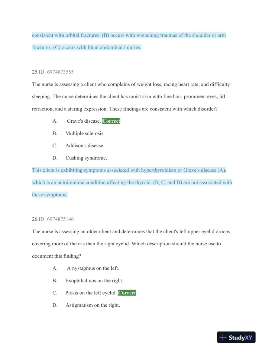 HESI Critical Care Practice Exam With Answers (75 Solved Questions), page 16