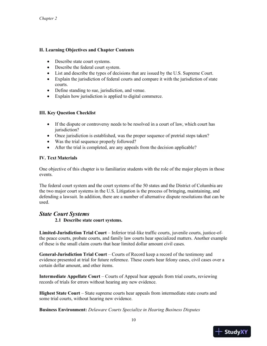 Lecture Notes for Business Law, 10th Edition, page 11
