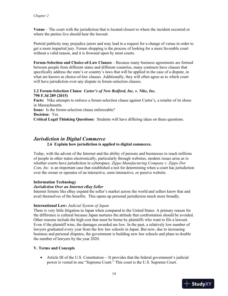 Lecture Notes for Business Law, 10th Edition, page 15