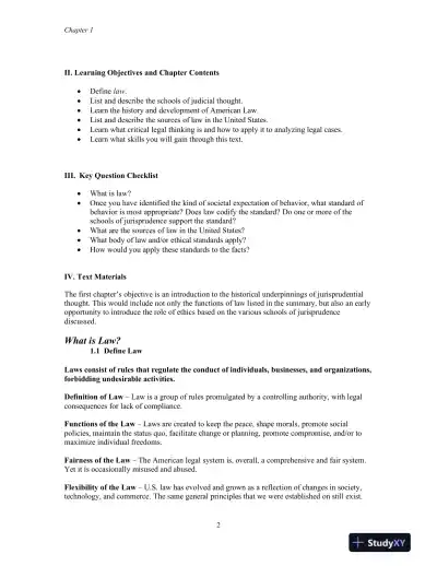 Lecture Notes for Business Law, 10th Edition - Page 3 preview image