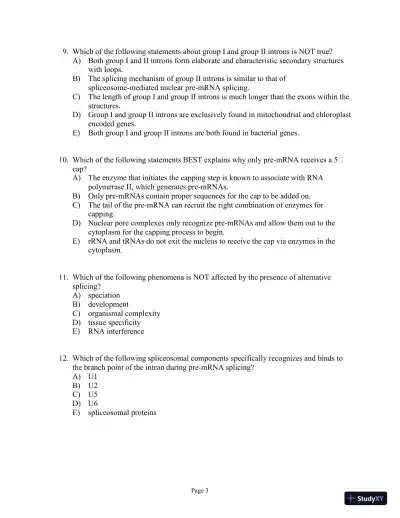 Test Bank for Genetics Essentials: Concepts and Connections, 3rd Edition - Page 4 preview image