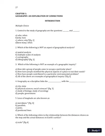 World Regional Geography without Subregions: Global Patterns, Local Lives Sixth Edition Solution Manual - Page 1 preview image