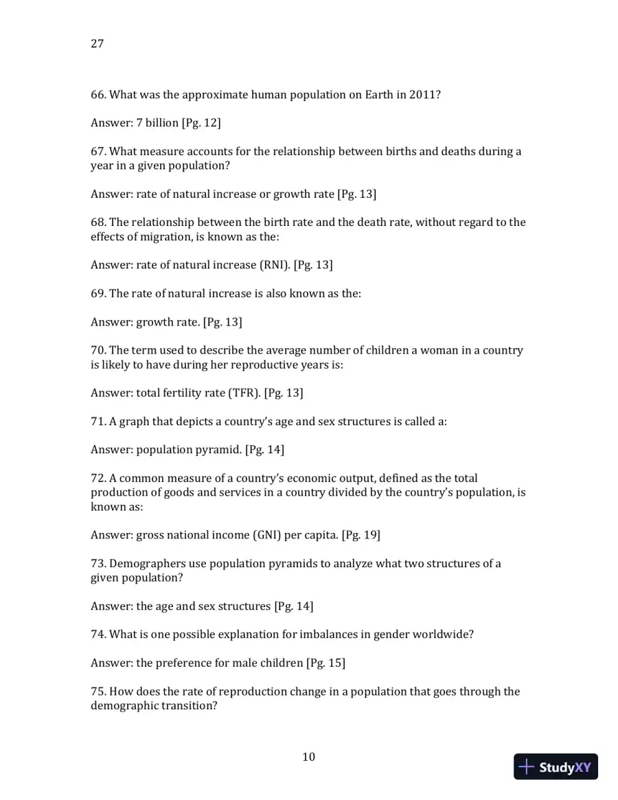 World Regional Geography without Subregions: Global Patterns, Local Lives Sixth Edition Solution Manual, page 11