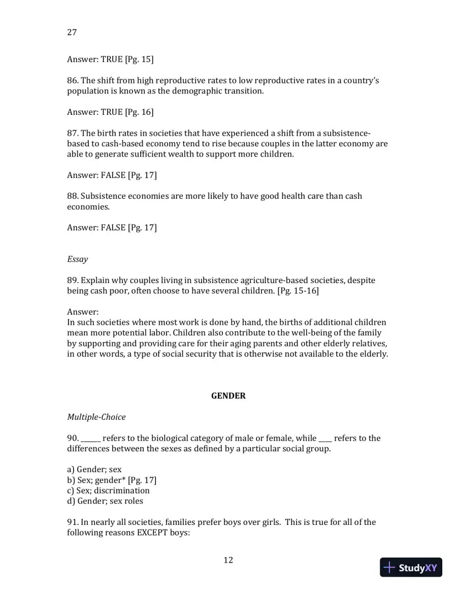 World Regional Geography without Subregions: Global Patterns, Local Lives Sixth Edition Solution Manual, page 13