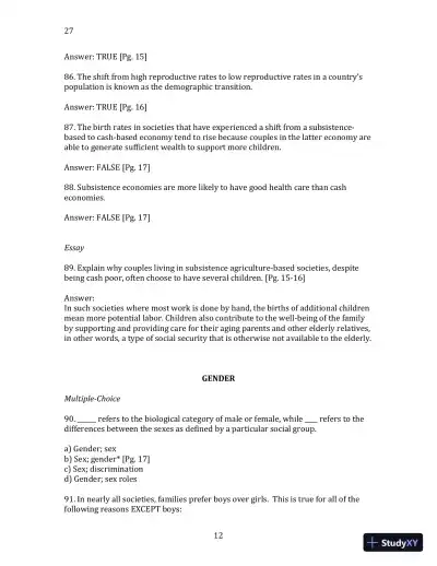 World Regional Geography without Subregions: Global Patterns, Local Lives Sixth Edition Solution Manual - Page 13 preview image