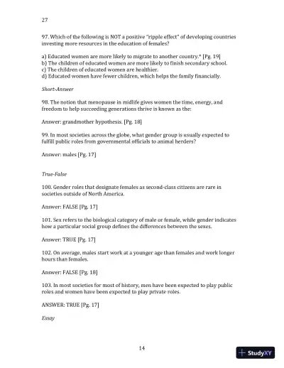World Regional Geography without Subregions: Global Patterns, Local Lives Sixth Edition Solution Manual - Page 15 preview image
