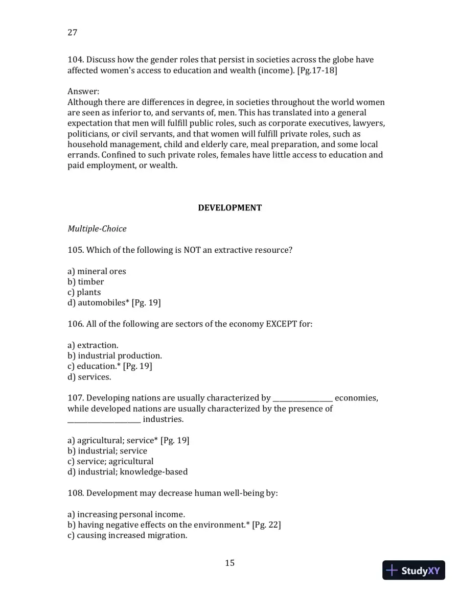 World Regional Geography without Subregions: Global Patterns, Local Lives Sixth Edition Solution Manual, page 16