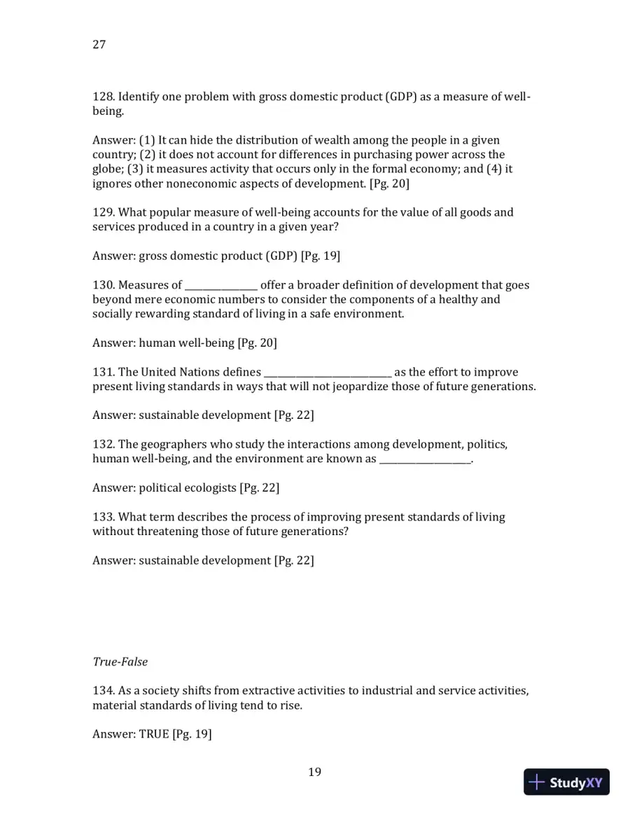 World Regional Geography without Subregions: Global Patterns, Local Lives Sixth Edition Solution Manual, page 20