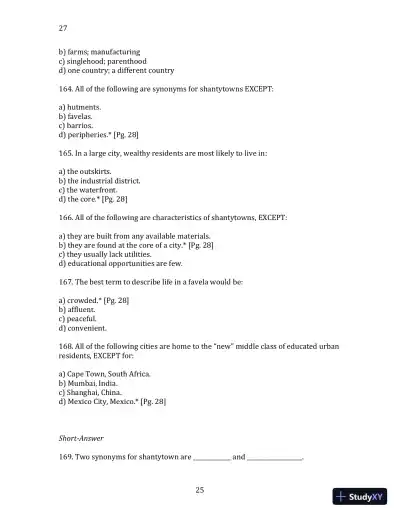 World Regional Geography without Subregions: Global Patterns, Local Lives Sixth Edition Solution Manual - Page 26 preview image