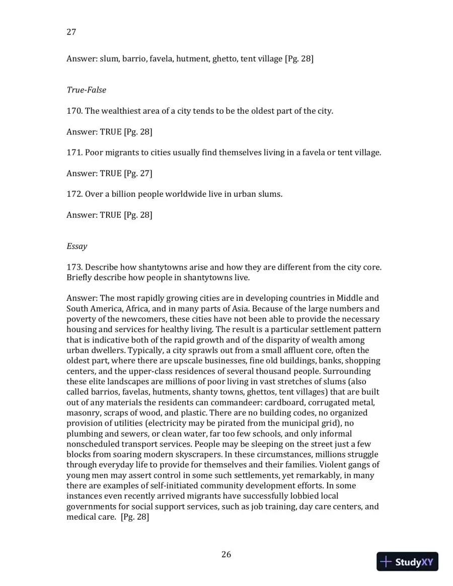 World Regional Geography without Subregions: Global Patterns, Local Lives Sixth Edition Solution Manual, page 27