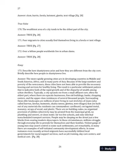 World Regional Geography without Subregions: Global Patterns, Local Lives Sixth Edition Solution Manual - Page 27 preview image