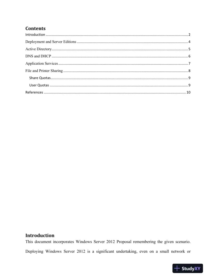 Windows Server 2012 Proposal, page 3