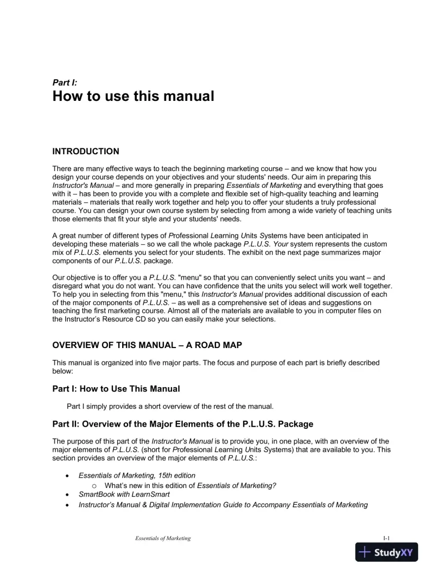 Solution Manual for Essentials of Marketing: A Marketing Strategy Planning Approach, 15th Edition, page 14