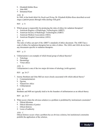 Principles and Practice of Radiation Therapy 4th Edition Test Bank - Page 15 preview image